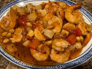 18. Gamberetti alla "Fung pao" piccante