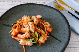 182-Gamberi con verdure