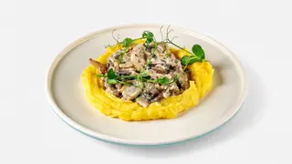 Бефстроганов с картофельным пюре (350г)