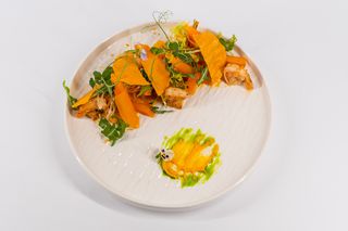 Тыква с креветками
 в чытерех вариациях (250г)