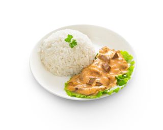 Бефстроганов с рисом (250г)