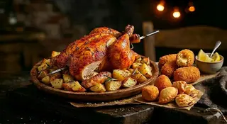 1/2 Pollo campese + patate + 3 supplì + 2 mignon