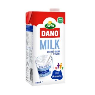 Dano Uht Full Cream Milk 3.5% Fat 1Ltr Tetrapack