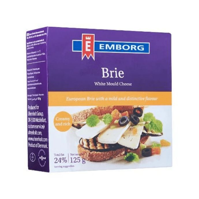 Emborg Brie White Mould Cheese 125Gm