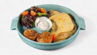 ПП-завтрак с творожным омлетом и курицей (350г)