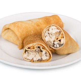 Блин с курицей и грибами