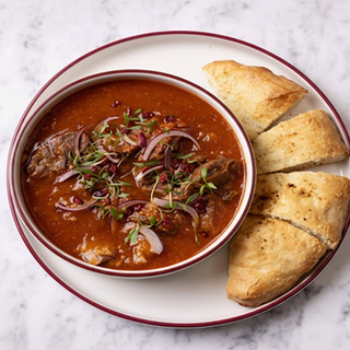 საქონლის არტალა პომიდვრის სოუსში