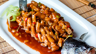 Сибас-ананас в кисло-сладком соусе (380г)