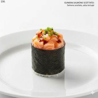 230 Gunkan salmone scottato