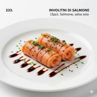 233 Involtini di salmone 3 pezzi