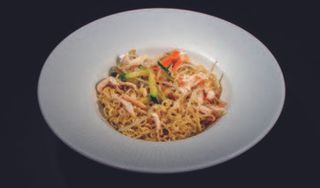 233 Yaki ramen con gamberi e verdure