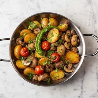 ოჯახური ღორის ხორცით