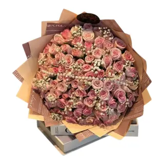 Burnt Pink Flowers Bouque