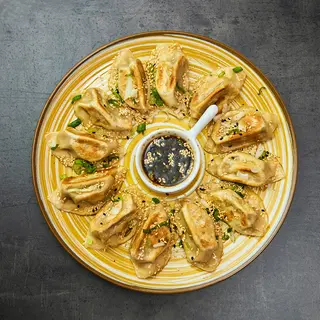 Pan fried vegetable dumpling