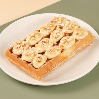 ვაფლი თაფლით და ბანანით