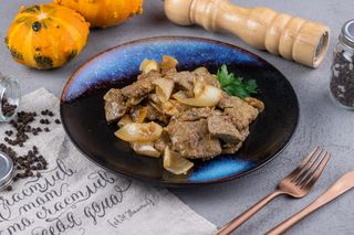 Печень жареная с луком (190г)