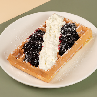 ვაფლი არაჟნით და ალუბლი ჯემით