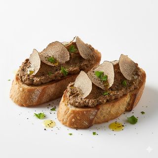 2 Bruschette con fegatino e tartufo