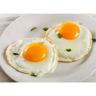2 fried eggs