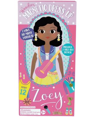 Muñeca Magnética De Madera - Zoey