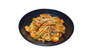 Вок с креветкой и лососем (300г)