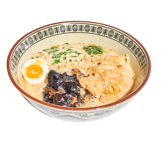 Сырный рамен с курицей катцу и миксом из грибов (400мл)