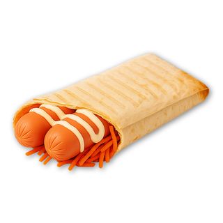 Хот-дог двойной в лаваше (195г)