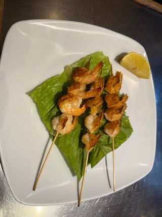 33h. Spiedini di gamberetti