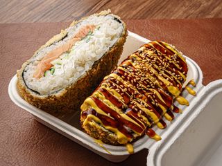 Бургер-ролл с лососем (450г)