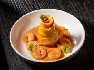 Паппарделле с креветками (300г)