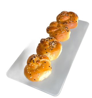 Мини-булочка сдобная с сахаром, 100гр