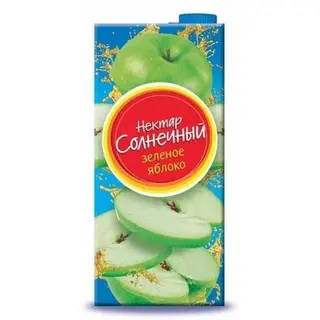 Сок Нектар Солнечный зеленое яблоко (200мл)