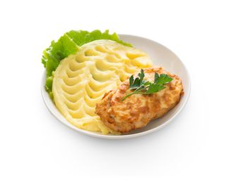 Филе куриное с помидором гарнир картофельное пюре (300г)