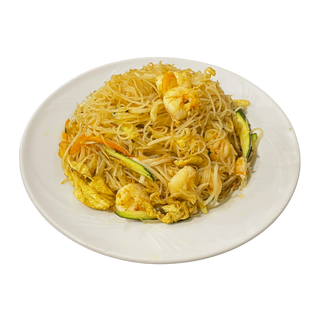 37 Spaghetti di riso al curry con frutti di mare