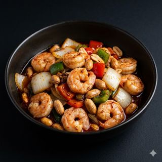 384 Gamberi in salsa piccante