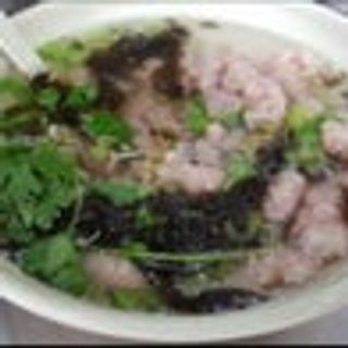 38. Zuppa di polpette di maiale alghe, carne