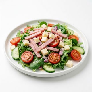 Salada Capricciosa com Queijo e Fiambre
