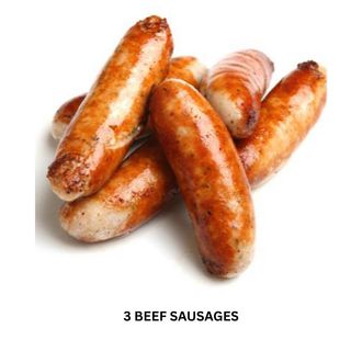 3 beef sausage