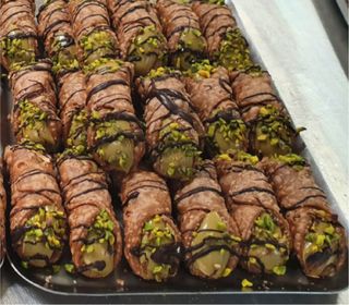 Cannoli mignon al pistacchio 3 pezzi