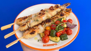 Spiedini calamari & gamberi 3 pezzi