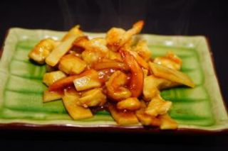 41. Pollo gamberetti e bambù