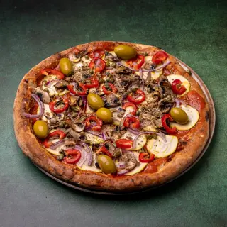 Pizza Veggie vegan + mozzarella