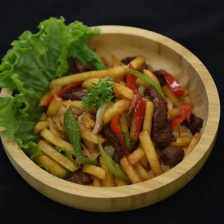 Картофель Фри С Мясом (280 г)