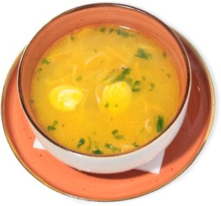 Суп лапша с курицей и яицом (300г)