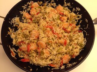 45b Riso wok con misto di mare