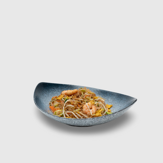 46. Spaghetti di riso con gamberi