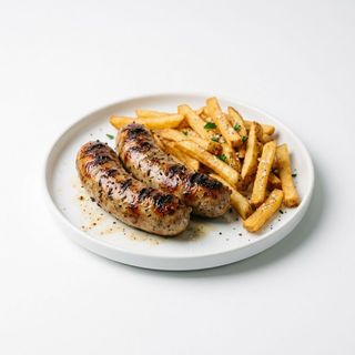 Salsicha e Batatas Fritas