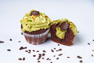   Pistachio cupcake