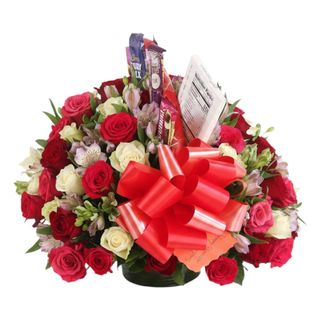 Basket Bouquet with Assorted Chocolates