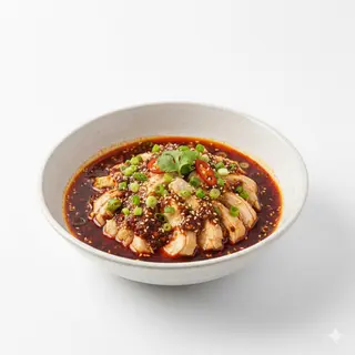 503 - Pollo bollito con salsa piccante